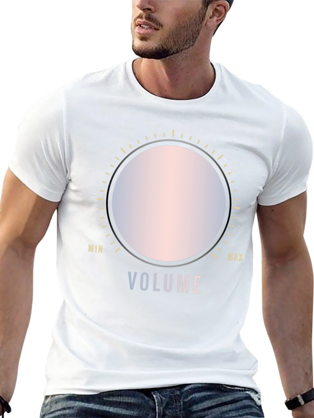Volume Control Graphic Tee - Stylish Comfort