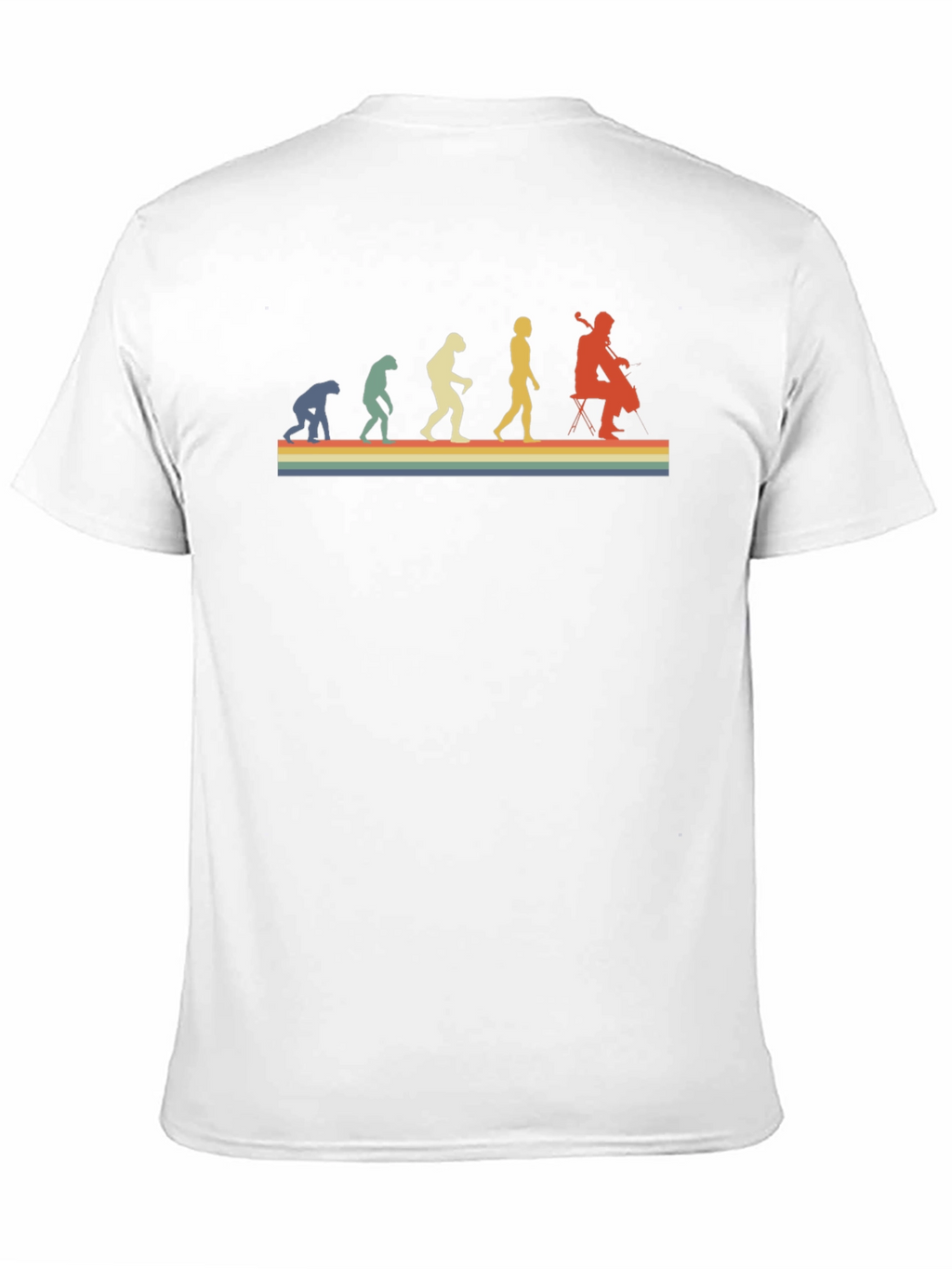 Retro Evolution of Cello Player T-Shirt