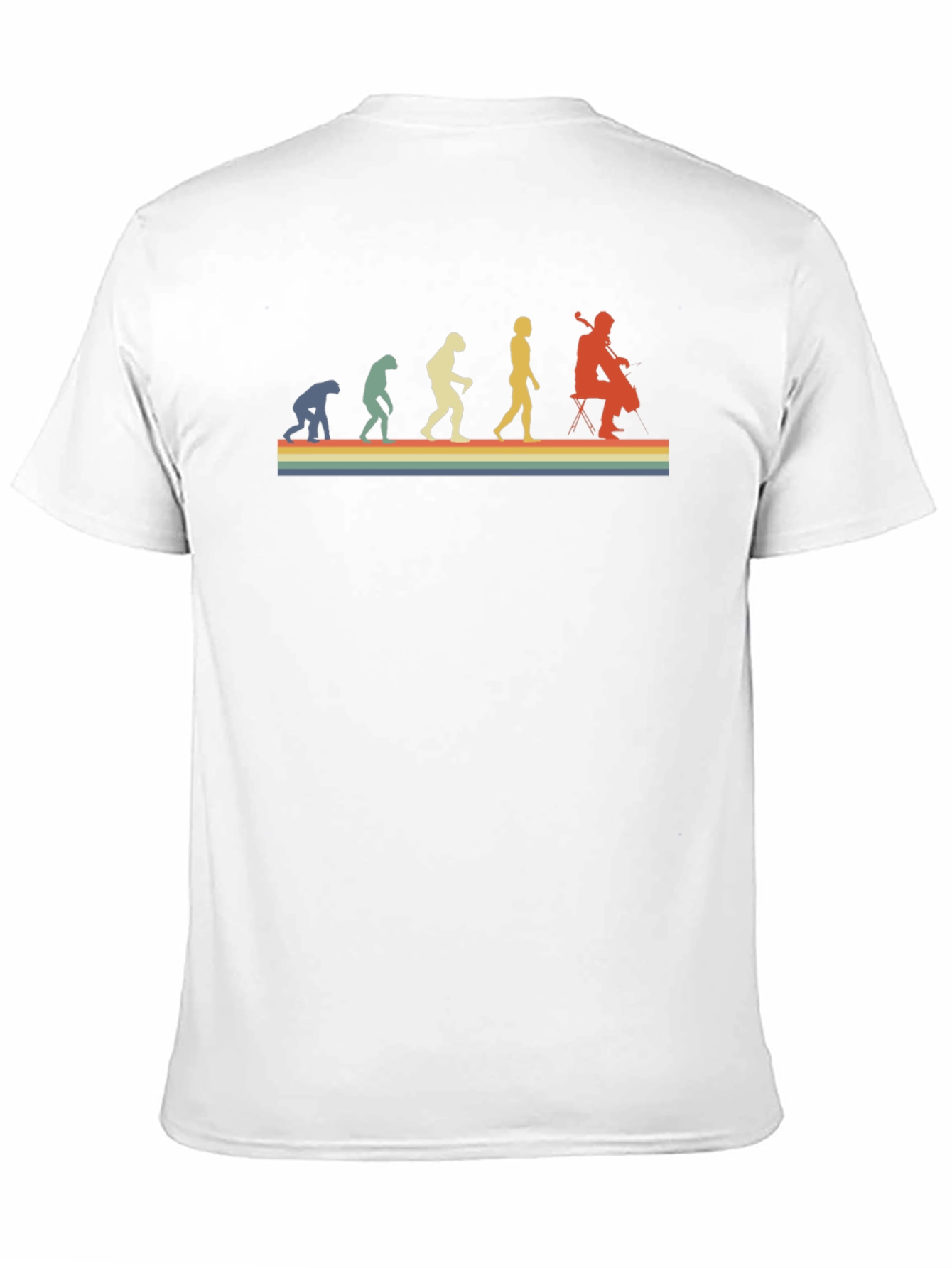 Retro Evolution of Cello Player T-Shirt