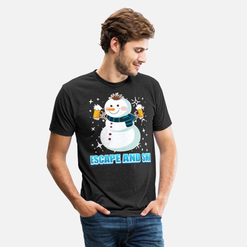 Skier Escape and Ski Snowman Beer Lovers