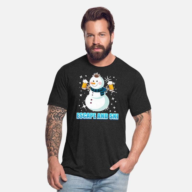 Skier Escape and Ski Snowman Beer Lovers