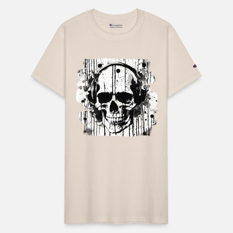 Skull Tattoo Heavy Metal Biker Style