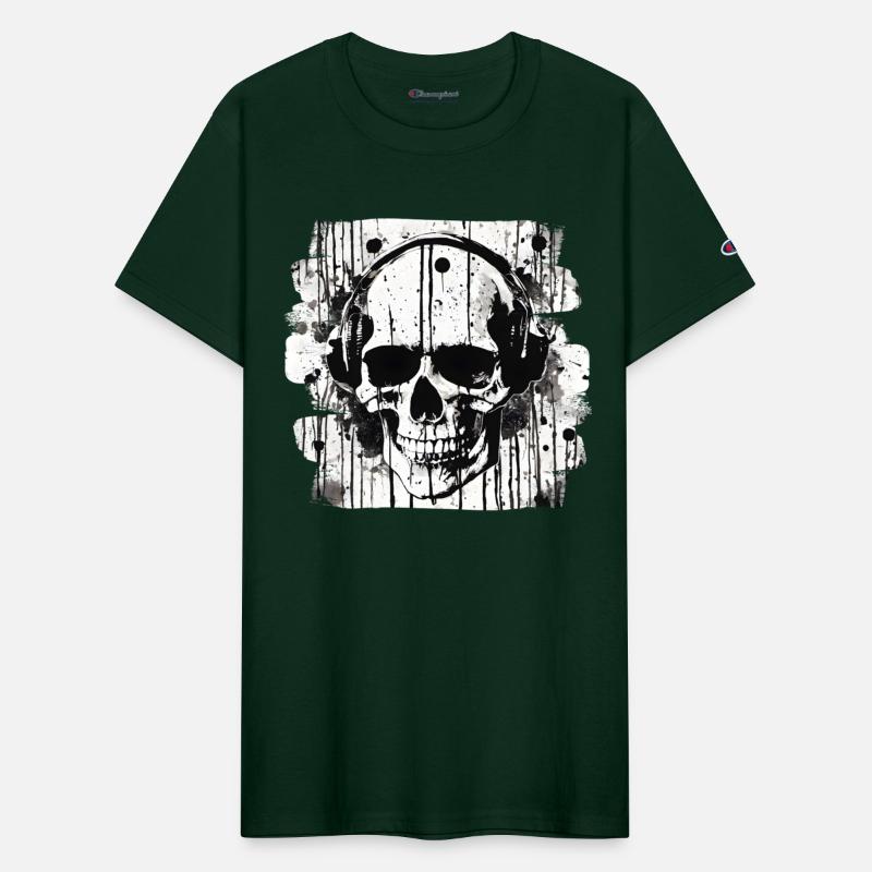 Skull Tattoo Heavy Metal Biker Style