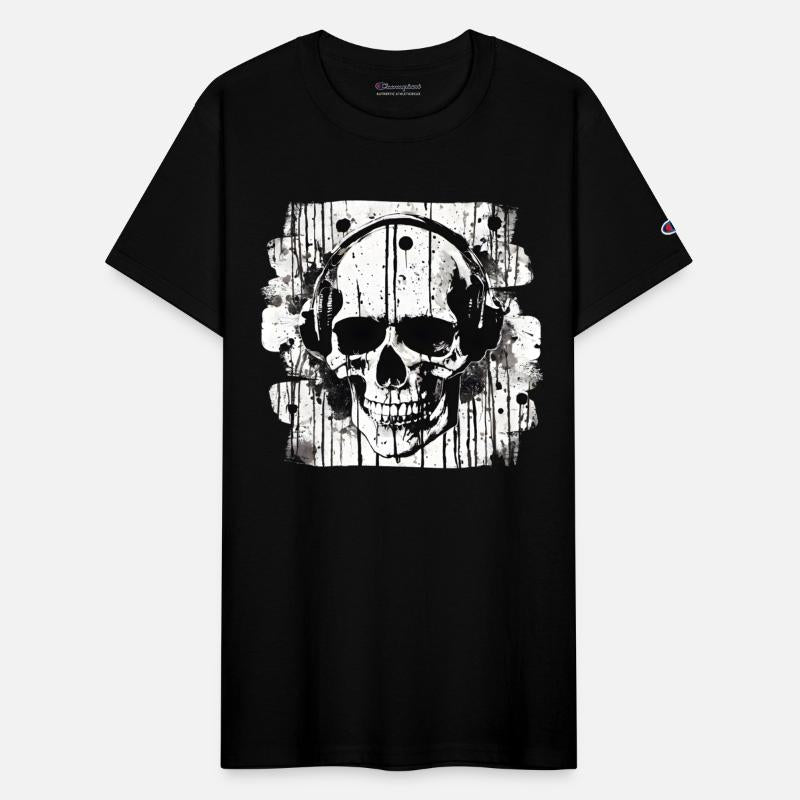 Skull Tattoo Heavy Metal Biker Style