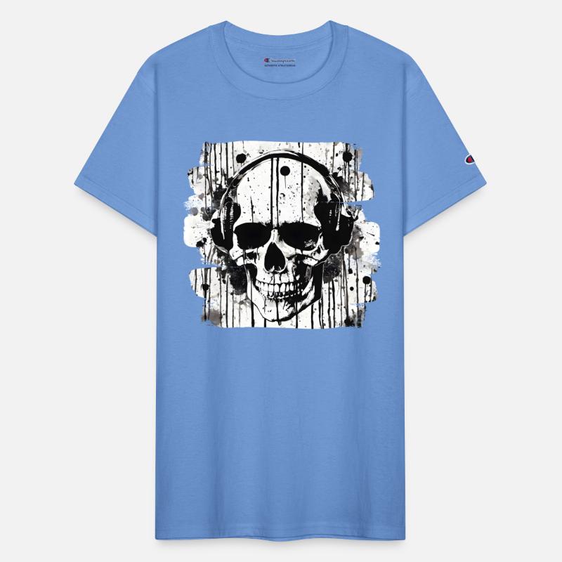 Skull Tattoo Heavy Metal Biker Style