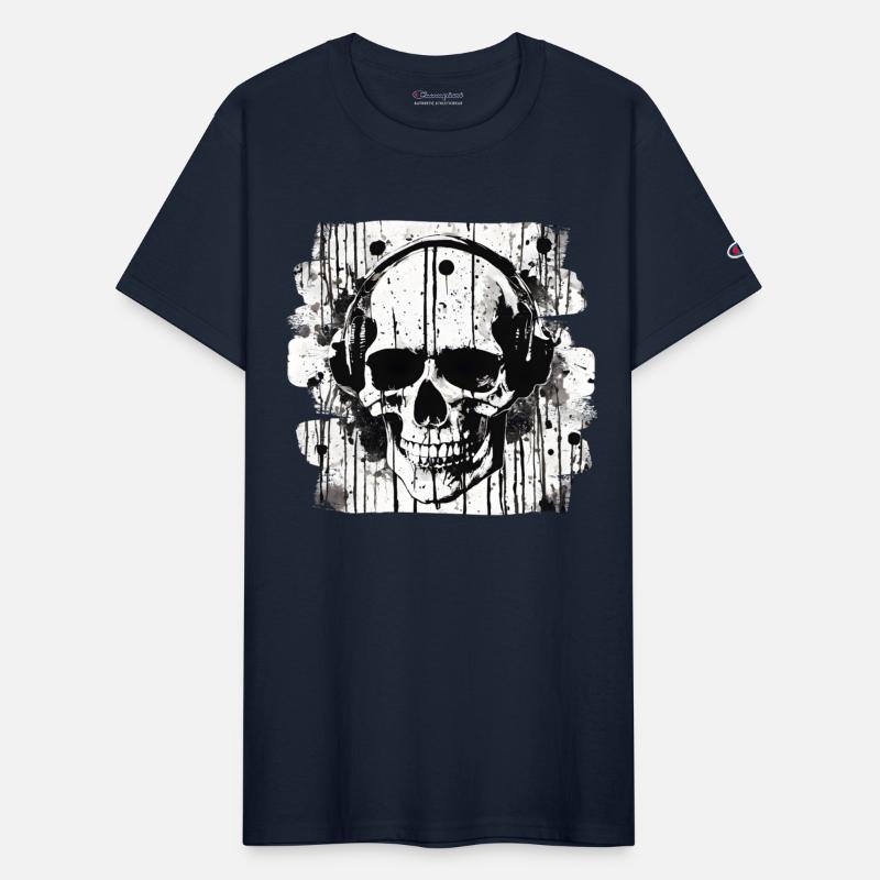 Skull Tattoo Heavy Metal Biker Style