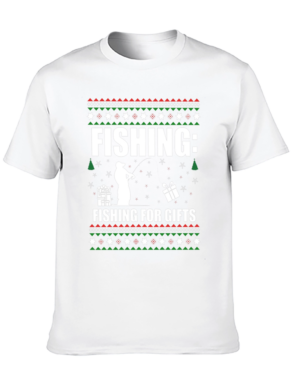 Fishing For Gifts Christmas T-Shirt
