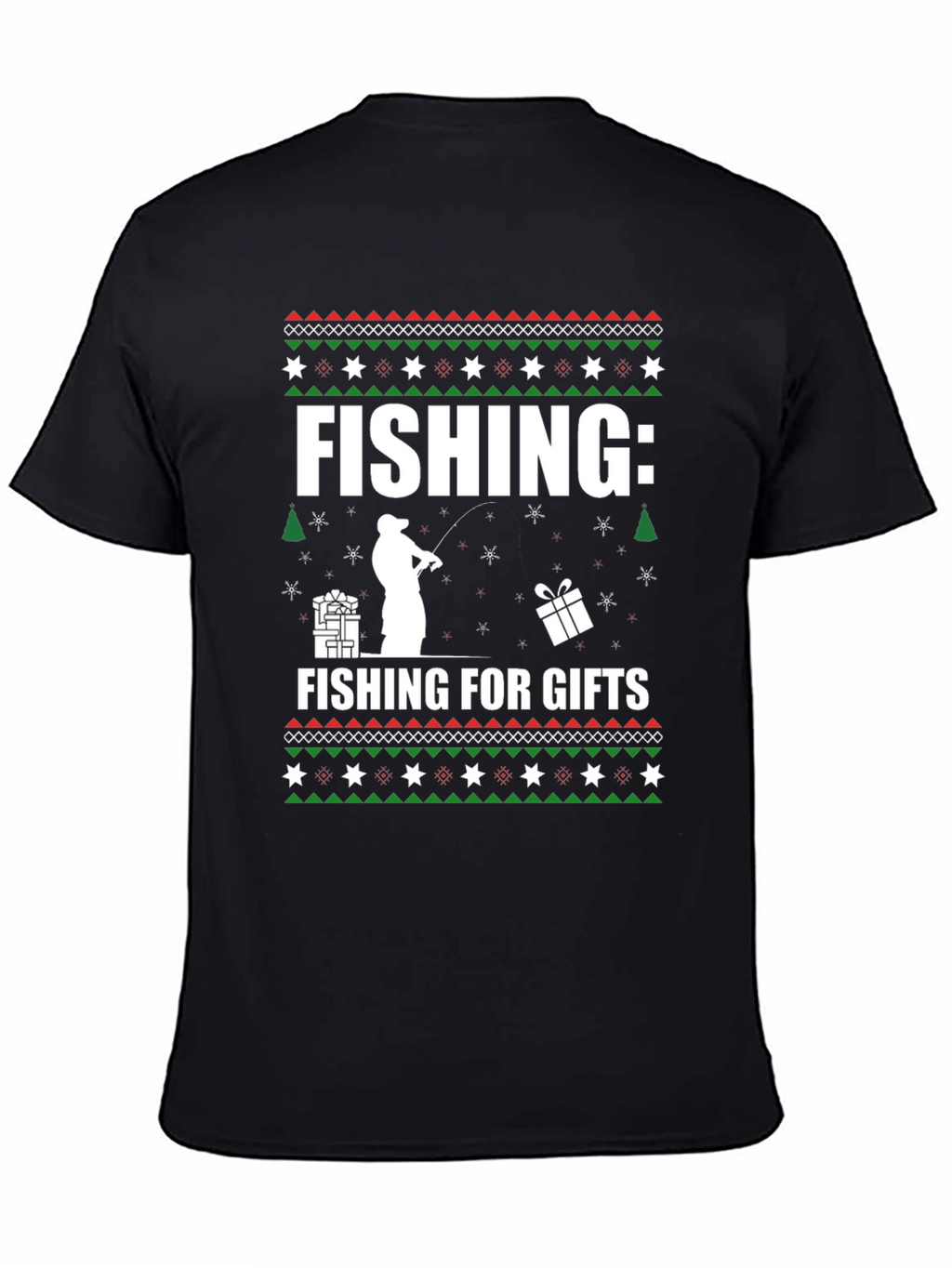 Fishing For Gifts Christmas T-Shirt