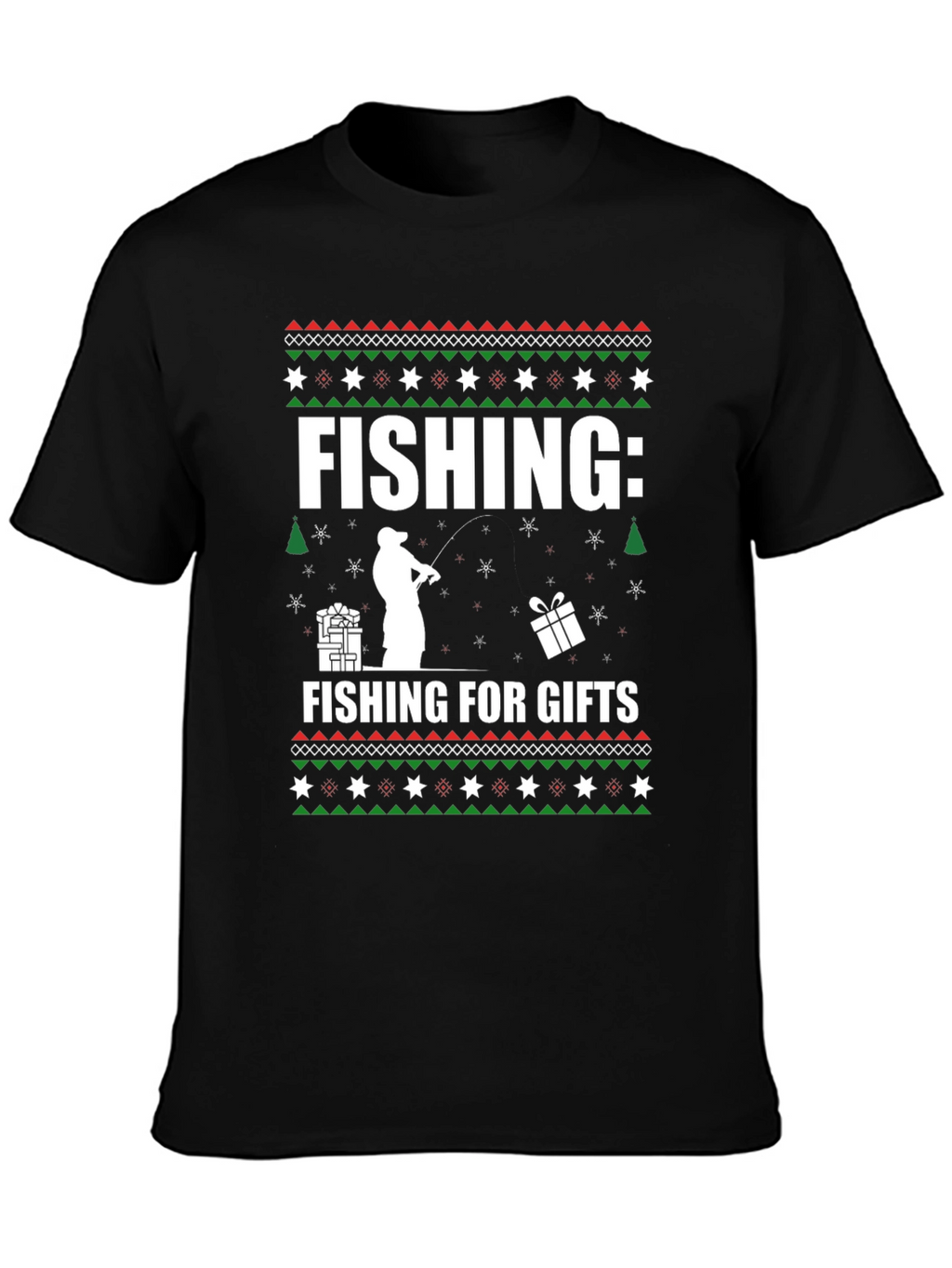 Fishing For Gifts Christmas T-Shirt