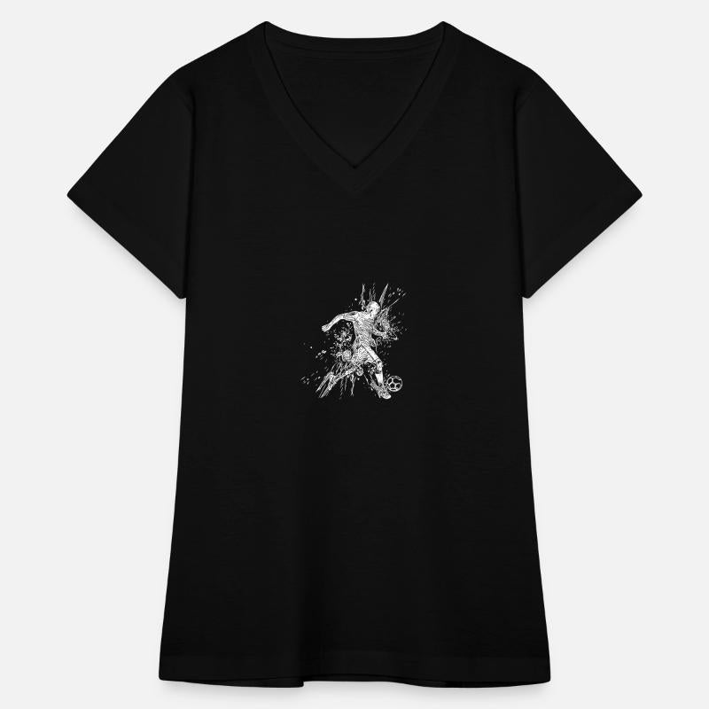 Soccer Player In The Splash Kicks A Ball