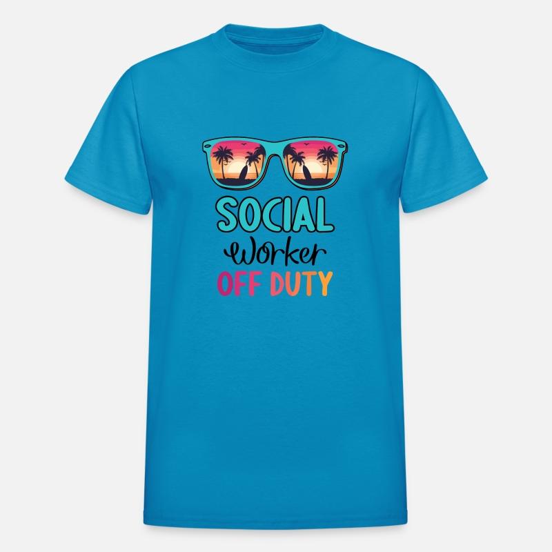 Social Worker Off Duty Summer Vacation Last Day