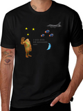 Astronaut Goodbye Black T-Shirt