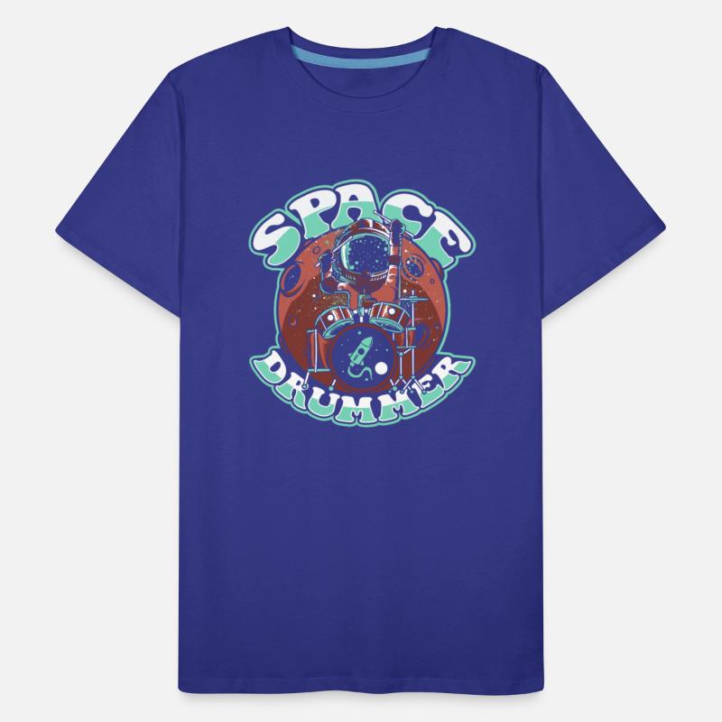 Space Drummer Cosmonaut Astronautical Spacecraft