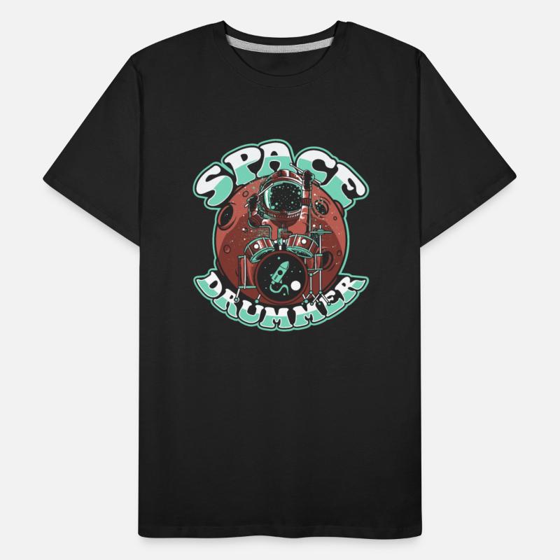 Space Drummer Cosmonaut Astronautical Spacecraft