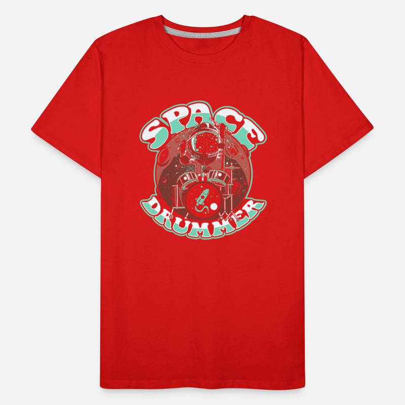 Space Drummer Cosmonaut Astronautical Spacecraft