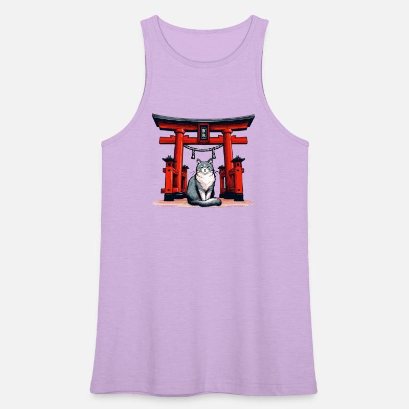 Spiritual Cat at the Torii Gate