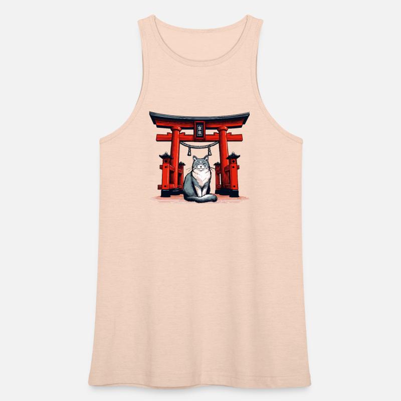 Spiritual Cat at the Torii Gate