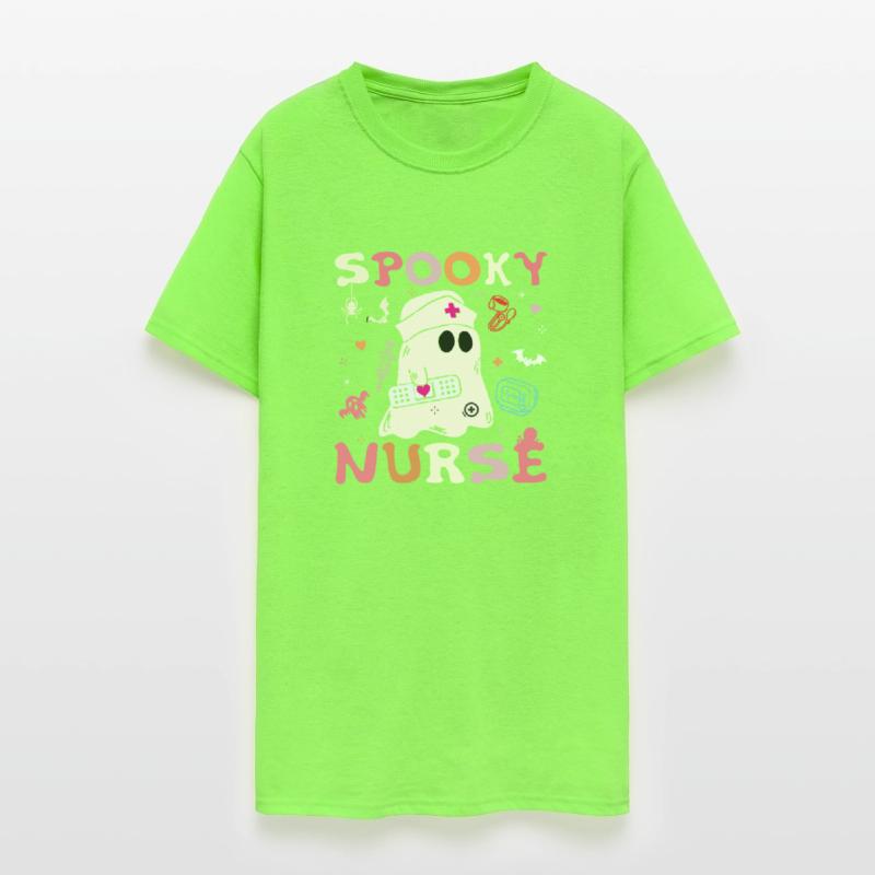 Spooky Nurse Ghost Halloween Cute Groovy Nursing