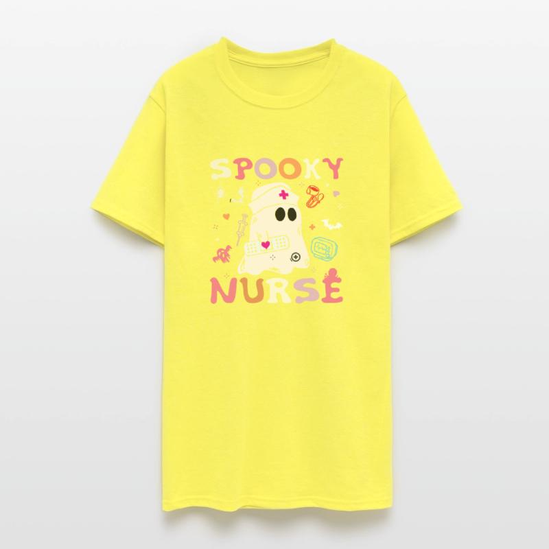 Spooky Nurse Ghost Halloween Cute Groovy Nursing