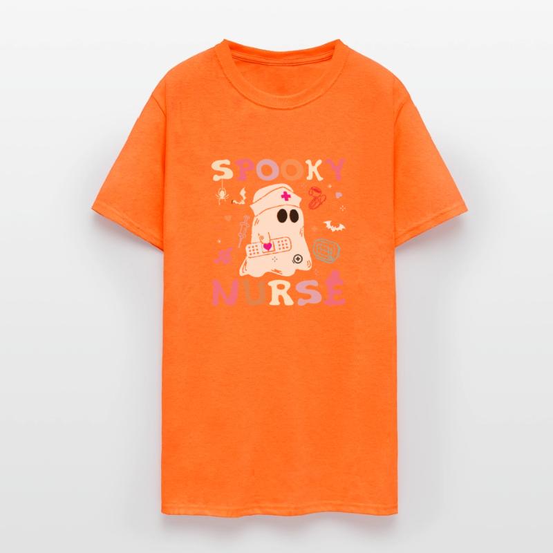 Spooky Nurse Ghost Halloween Cute Groovy Nursing