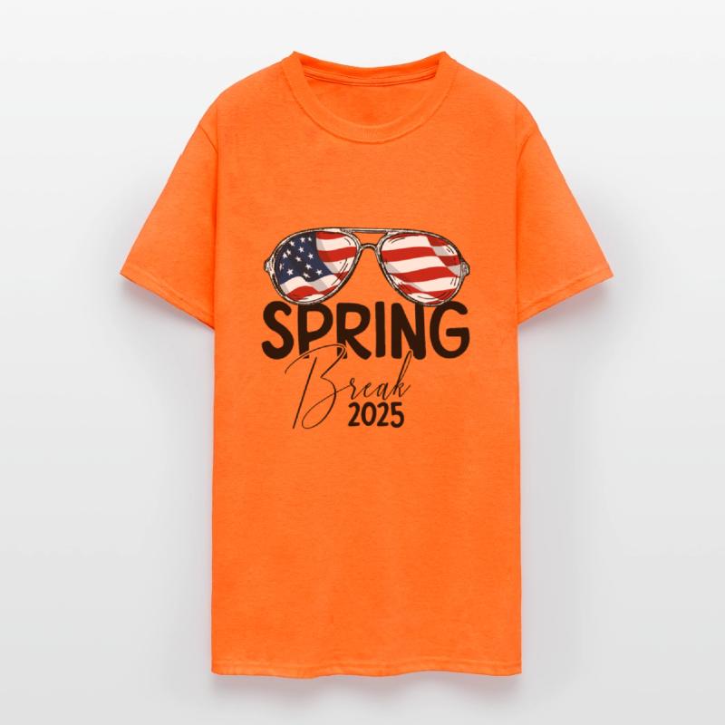 Spring Break 2025 Patriotic USA Flag Spring Break