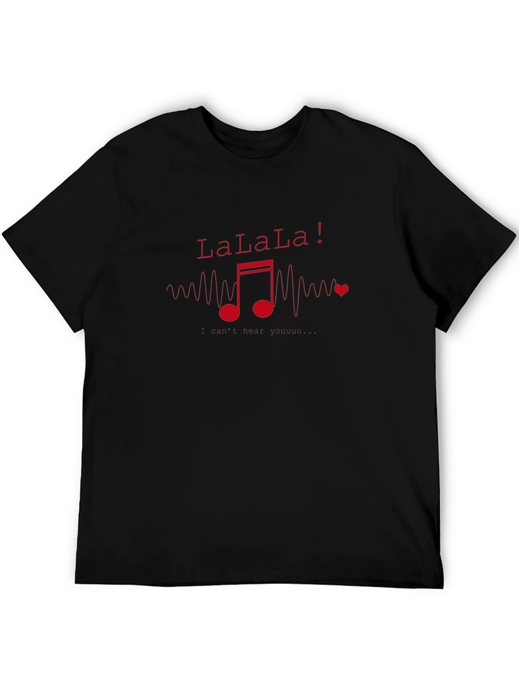 LaLaLa Music Note Graphic T-Shirt