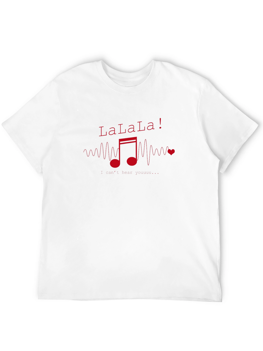 LaLaLa Music Note Graphic T-Shirt