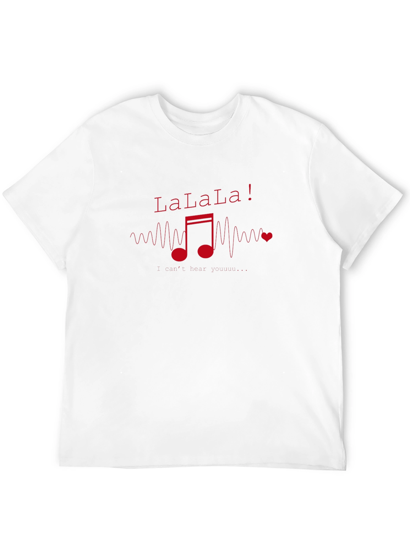 LaLaLa Music Note Graphic T-Shirt