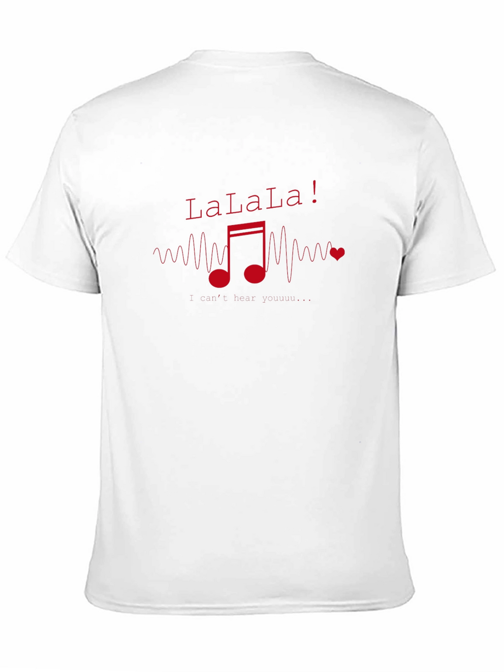 LaLaLa Music Note Graphic T-Shirt