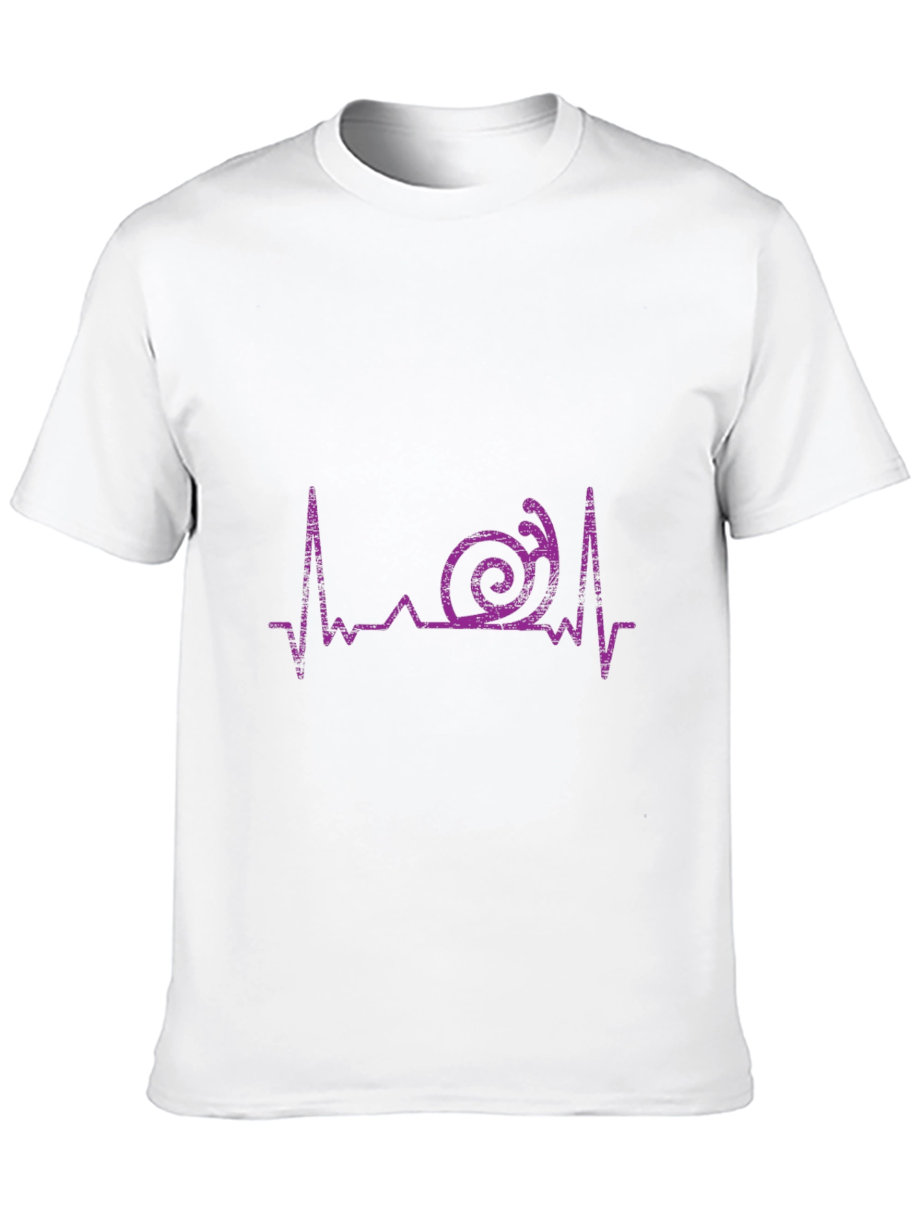 Snail Heartbeat Graphic Tee - Unique Design
