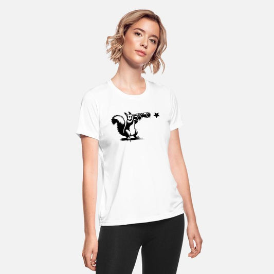 Squirrel with binoculars - looking for the stars