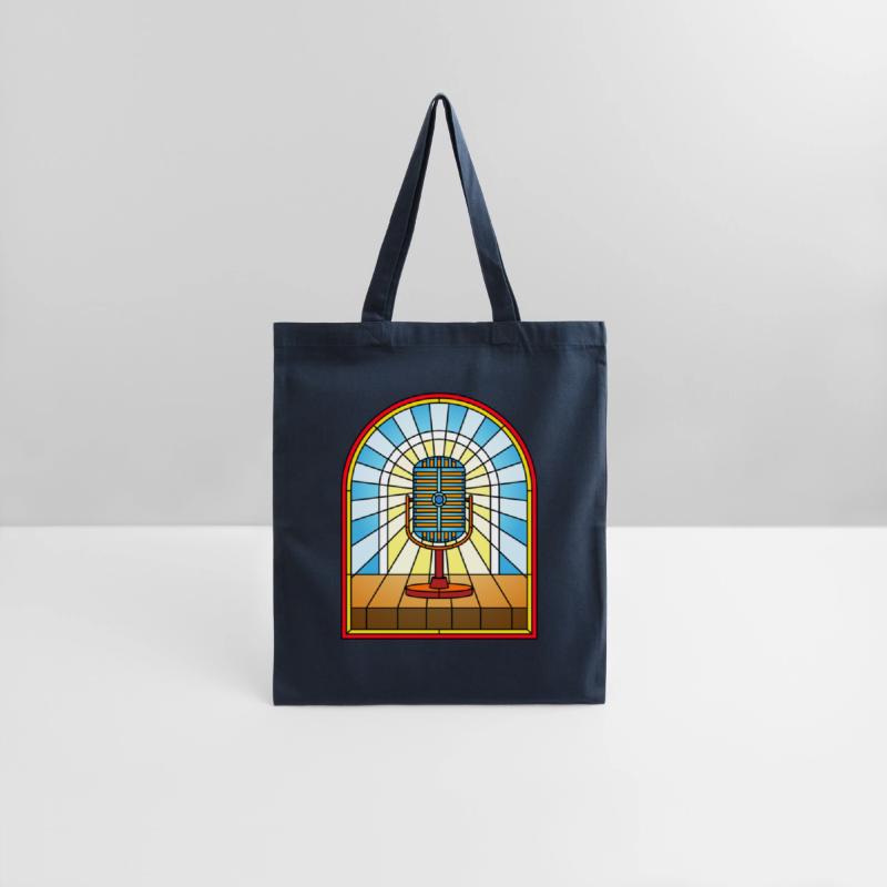 Stained Glass Window Vintage Microphone