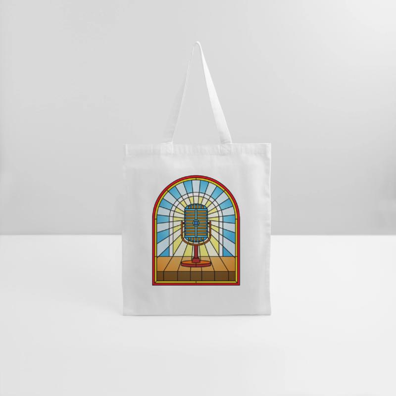 Stained Glass Window Vintage Microphone