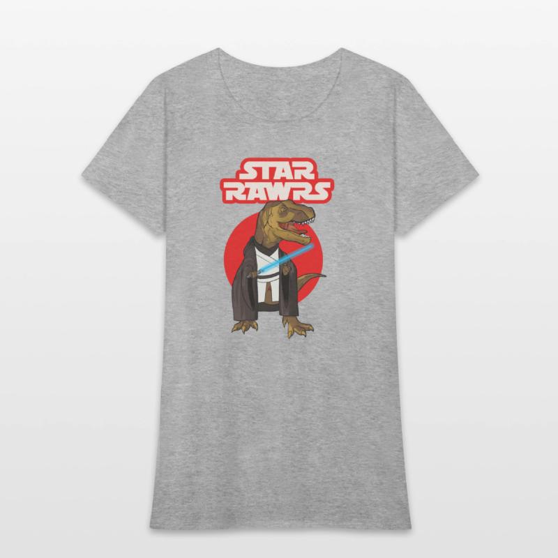 Star Rawrs, Funny Laser Sword T Rex, Cool Dinosaur