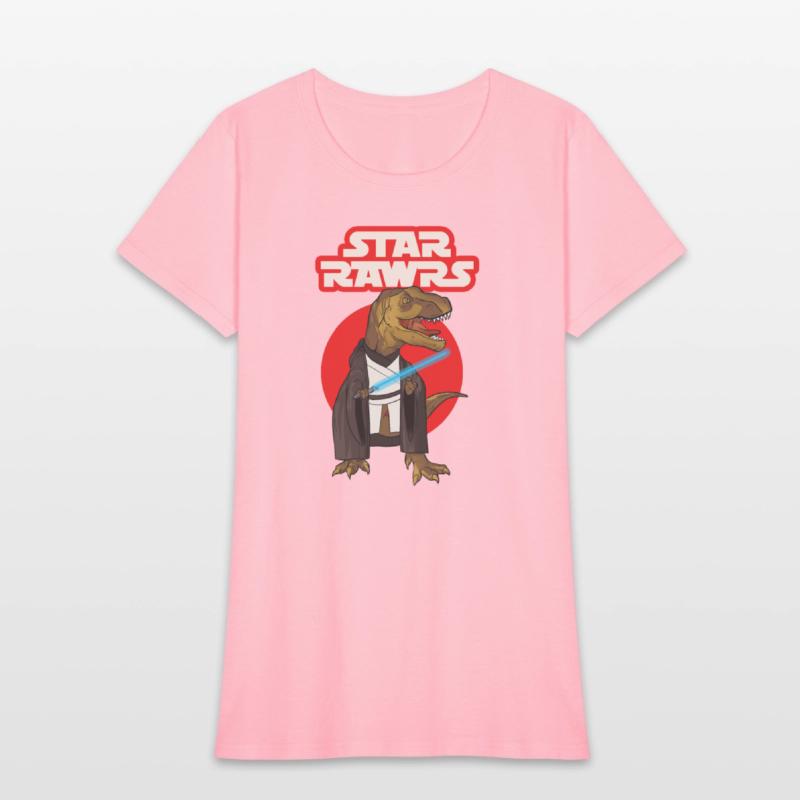 Star Rawrs, Funny Laser Sword T Rex, Cool Dinosaur