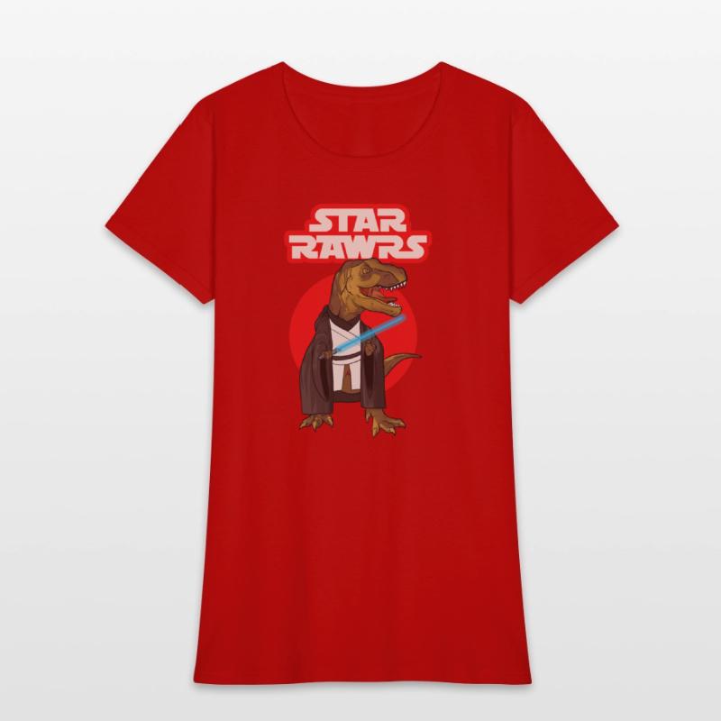 Star Rawrs, Funny Laser Sword T Rex, Cool Dinosaur