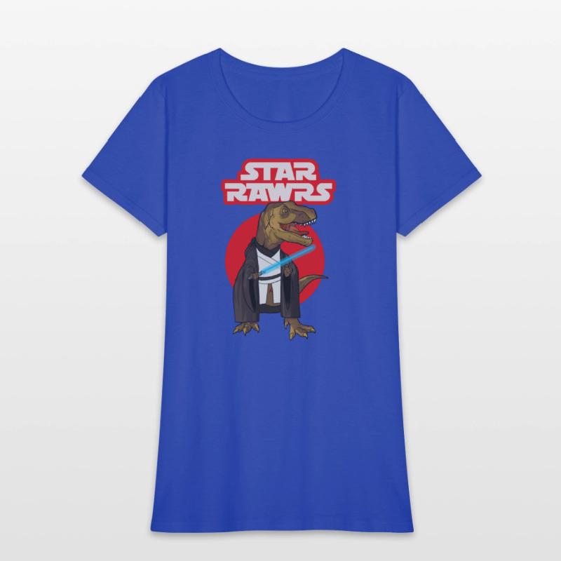 Star Rawrs, Funny Laser Sword T Rex, Cool Dinosaur