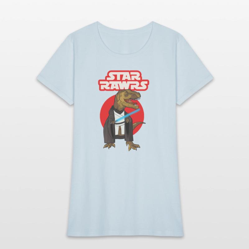 Star Rawrs, Funny Laser Sword T Rex, Cool Dinosaur