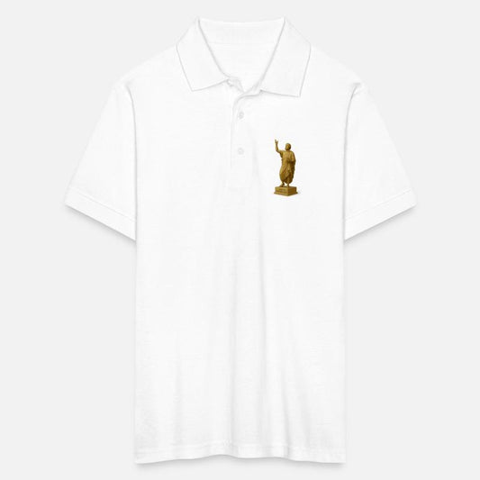 Statue of Jesus Christ Holding Phone