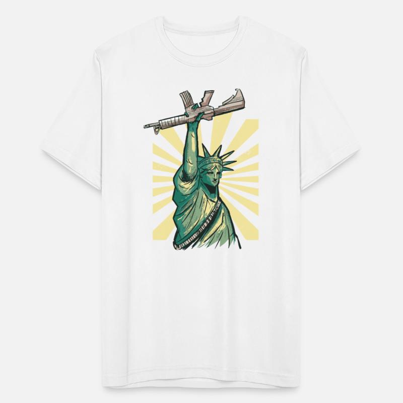 Statue of liberty with machine gun ar 15