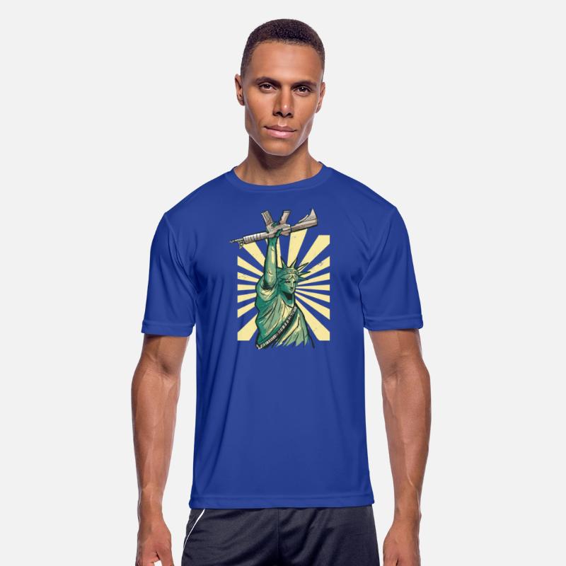 Statue of liberty with machine gun ar 15