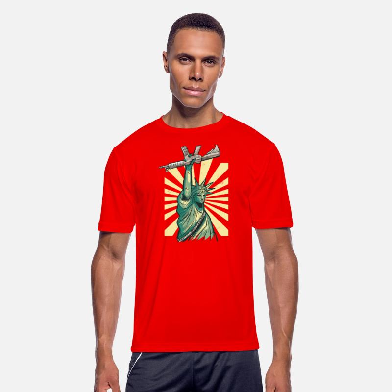 Statue of liberty with machine gun ar 15