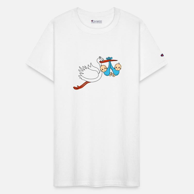 Stork Twins Baby Babies Boys Pregnancy Sons