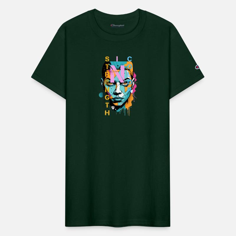 Strength in Color – Urban Graffiti Art Tee.