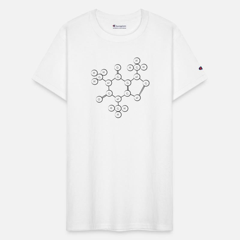 structural formula of coffein molecule