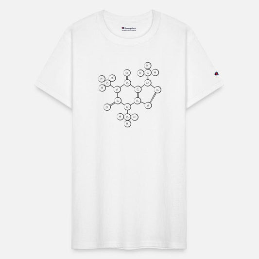 structural formula of coffein molecule