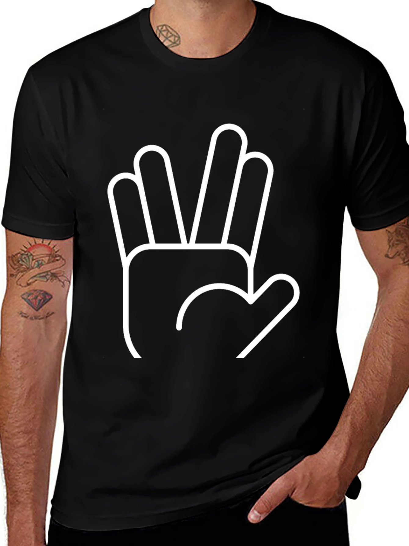 Vulcan Salute T-Shirt - Live Long and Prosper!