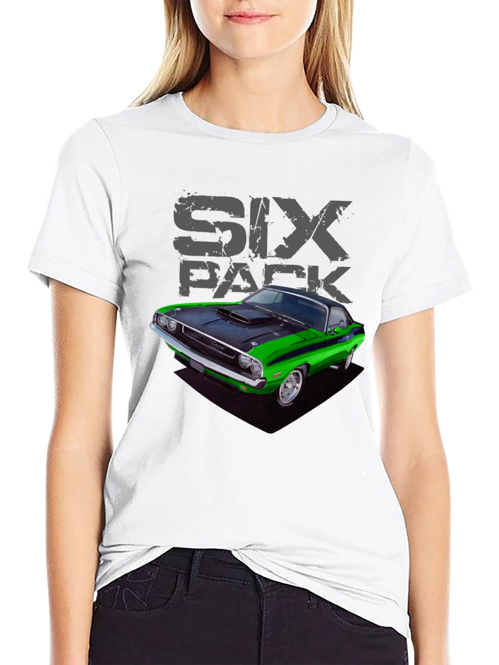 Six Pack Muscle Car Graphic T-Shirt
