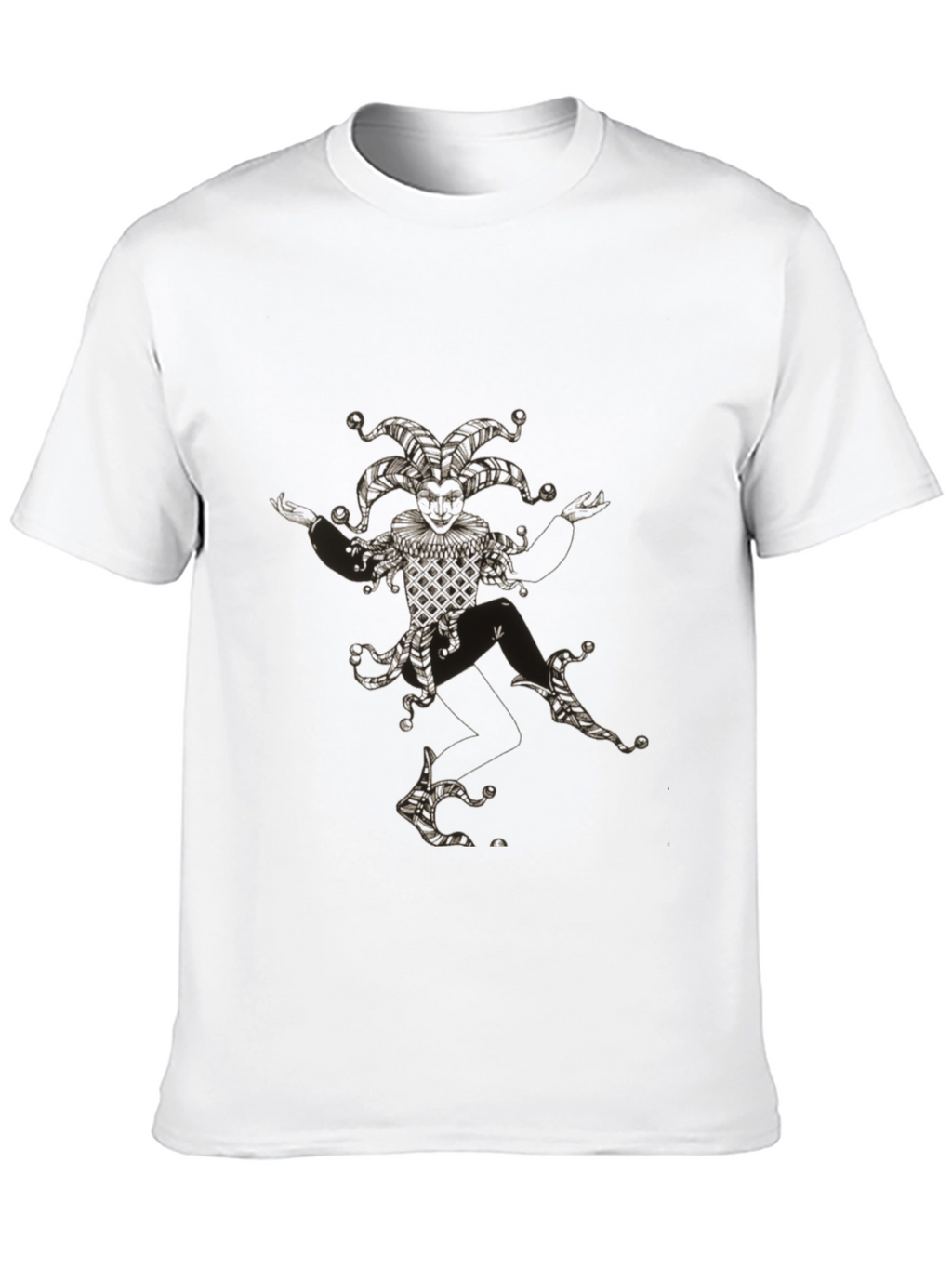 Jester Graphic T-Shirt - Black Cotton Crew Neck Tee