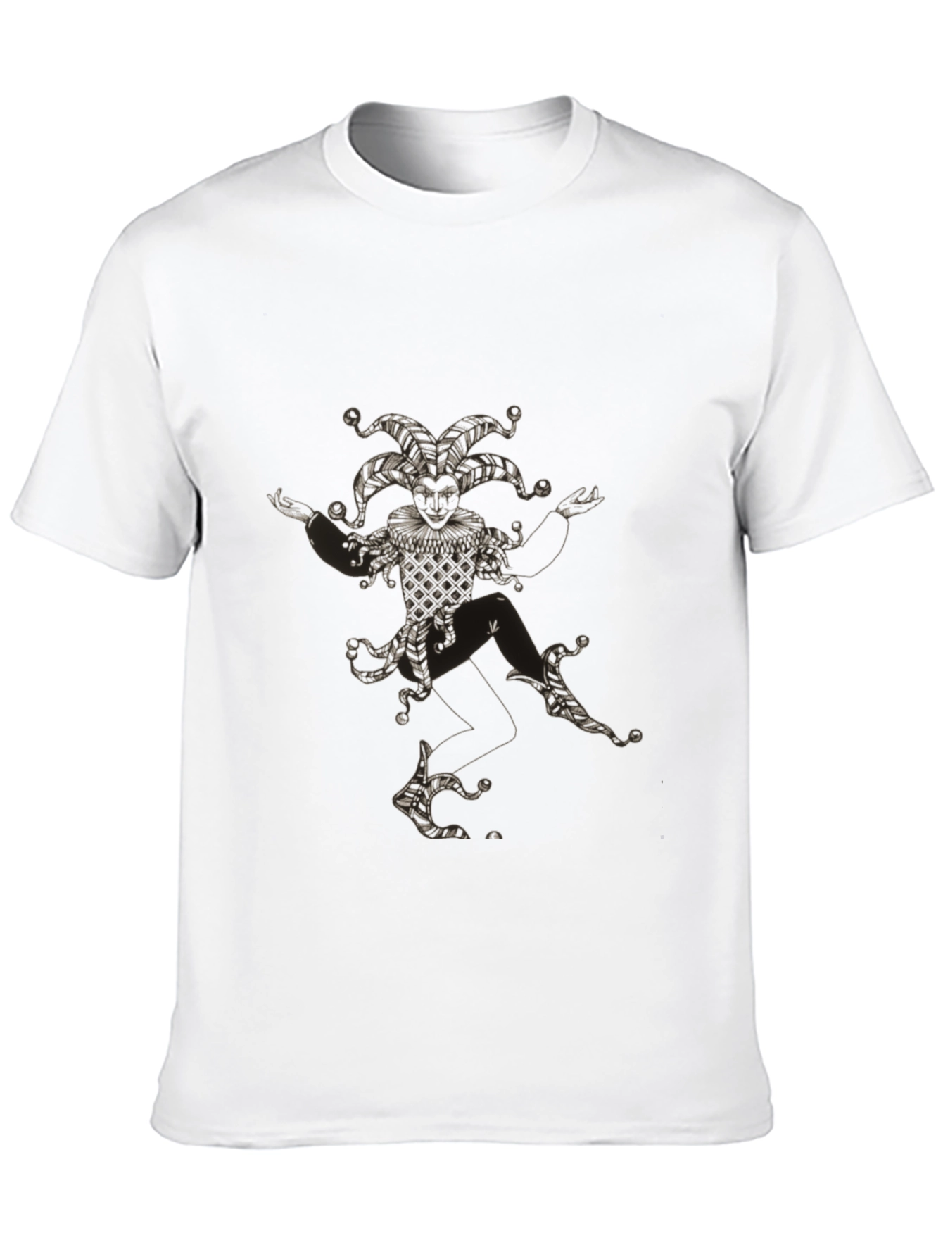 Jester Graphic T-Shirt - Black Cotton Crew Neck Tee